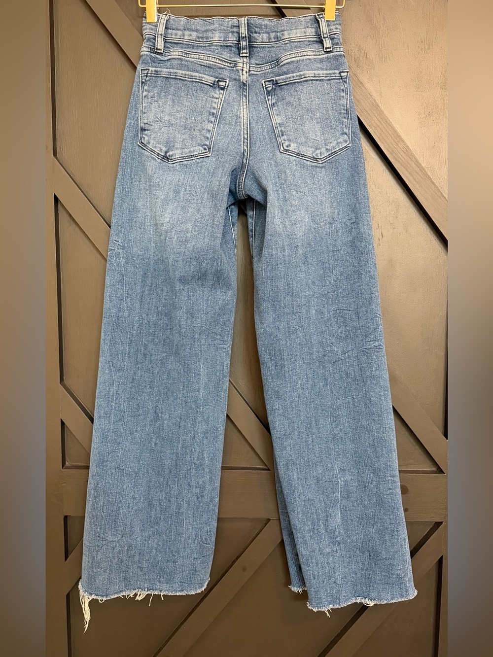 FRAME Le Slim Palazzo Jeans – Crossings Wash, Size 26 - Picture 11 of 15